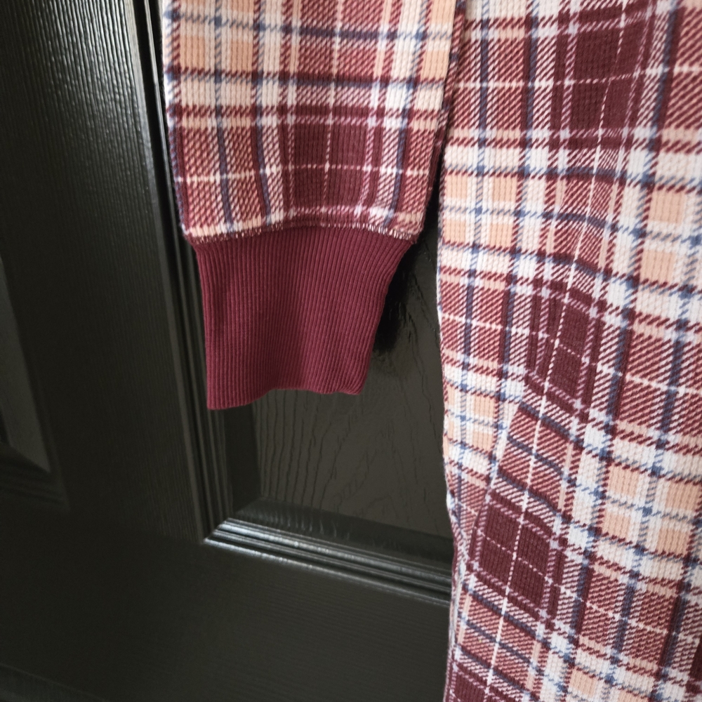 JOCKEY Womens Waffle Plaid Union Whimsy Pajamas Size L - Picture 5 of 14